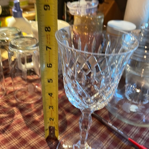 Lead Cut Crystal Water Goblet - Picture 1 of 4